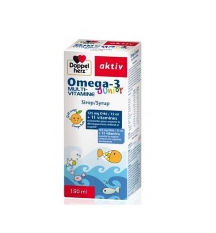 Doppel Herz Aktiv Omega-3 Junior Multivitamine Sirop 150ml