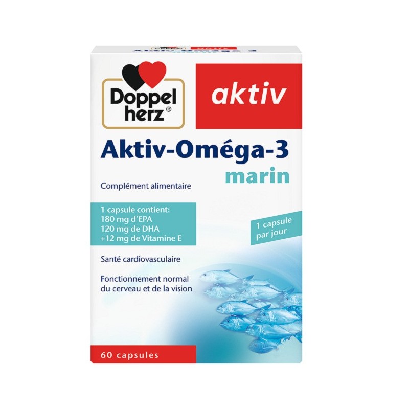 Doppel Herz Aktiv Omega-3 Marin 60 Capsules