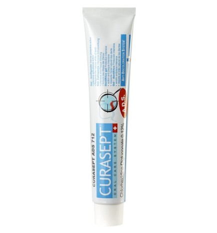Curaprox – Curasept ADS 712 – Dentifrice Gel 0,12% CHX – 75 ml