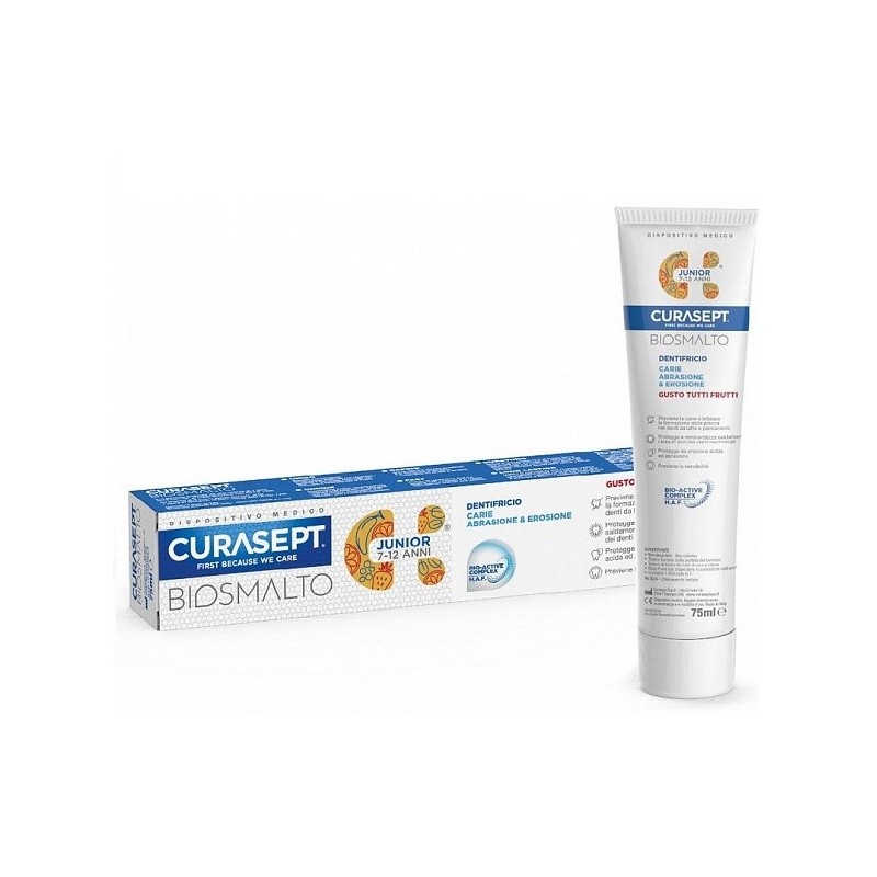 CURASEPT biosmalt Dentifrice Junior tous fruits-7ans-12ans 75ml
