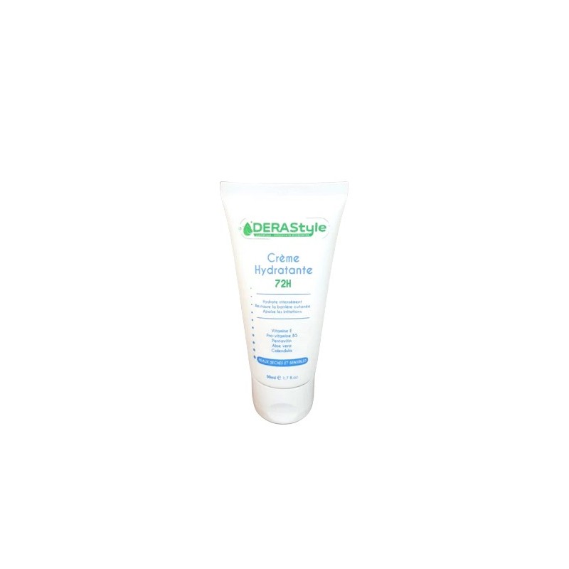 Derastyle Creme Hydratante Peaux Seche et Sensible72H 50ml