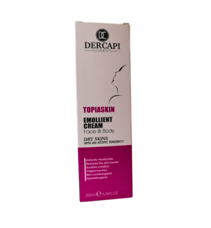 Dercapi Creme Emolliente Peaux Seches 200ml
