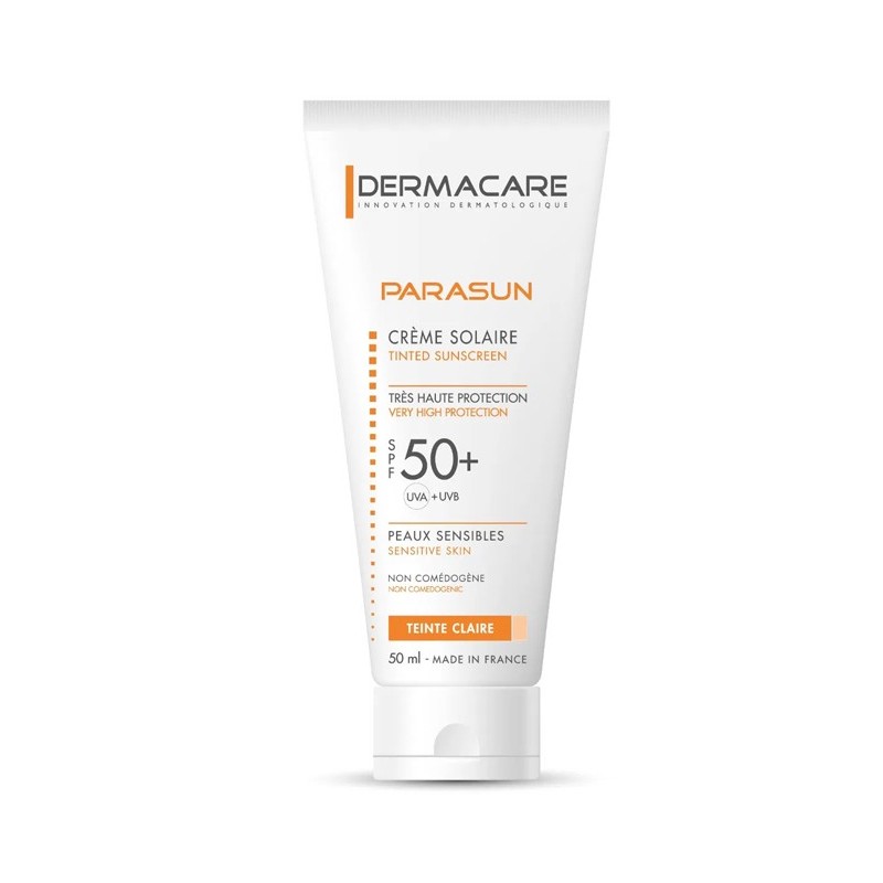 Dermacare – Parasun Crème solaire Teinte Claire Très haute protection SPF50+ – 50 ml