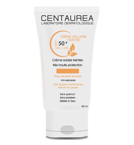 Centaurea Creme Solaire Teinte Claire spf50+ 50ml