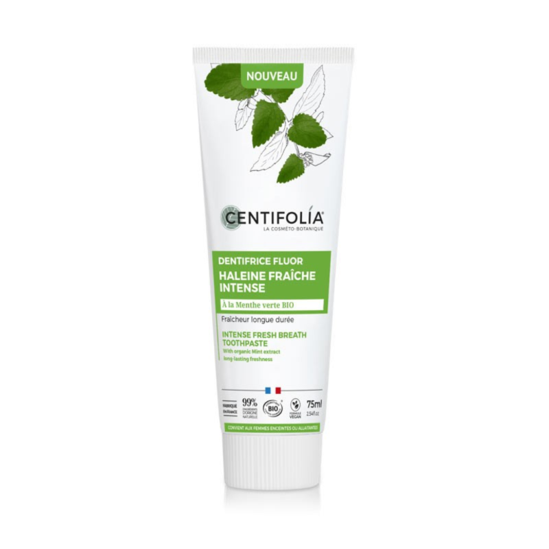 Centifolia Dentifrice Fluor Haleine Fraicheur Intense 75ml Centifolia Dentifrice Fluor Haleine Fraicheur Intense 75ml