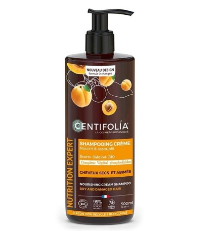 CENTIFOLIA SHAMPOING CRÈME NUTRITION Cheveux Secs et Abimes 500ml
