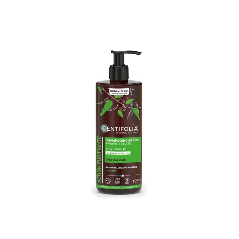 Centifolia Shampoing Creme Purifiant Cheveux Gras 500ml Centifolia Shampoing Creme Purifiant Cheveux Gras 500ml