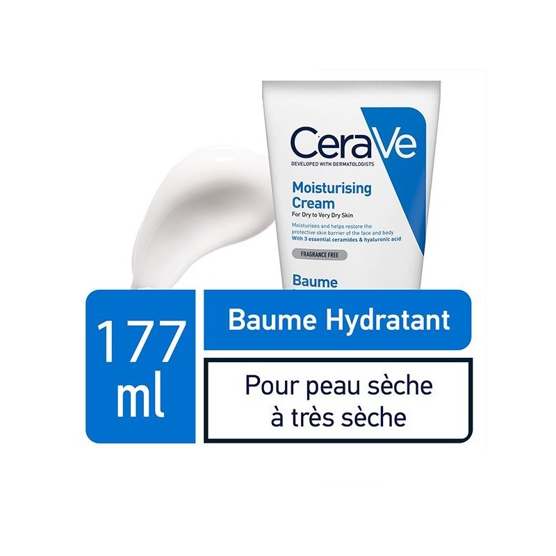 CeraVe Baume Hydratant Nourrissant Peau Sèche à Très Sèche | 177ml
