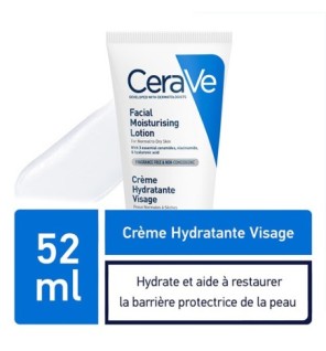 CeraVe Crème Hydratante Visage Peau Normale à Sèche | 52ml