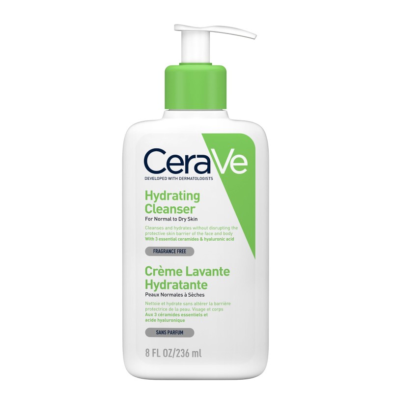 CeraVe Crème Lavante Hydratante Peau Normale à Sèche | 236ml