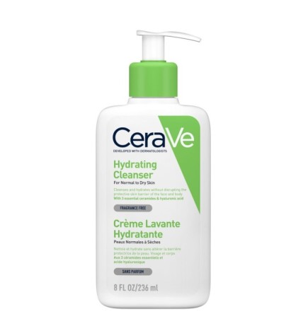 CeraVe Crème Lavante Hydratante Peau Normale à Sèche | 236ml
