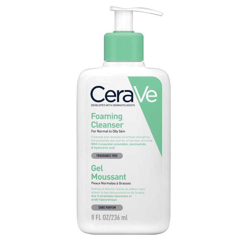 CeraVe Gel Moussant Nettoyant Peau Normale à Grasse | 236ml
