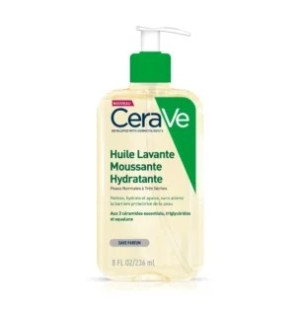CeraVe Huile Lavante Moussante Hydratante Peau Très Sèche à Atopique | 236ml