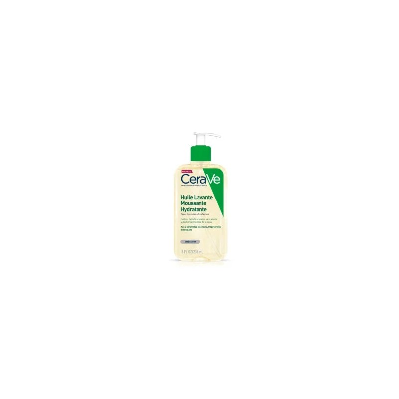CeraVe Huile Lavante Moussante Hydratante Peau Très Sèche à Atopique | 236ml
