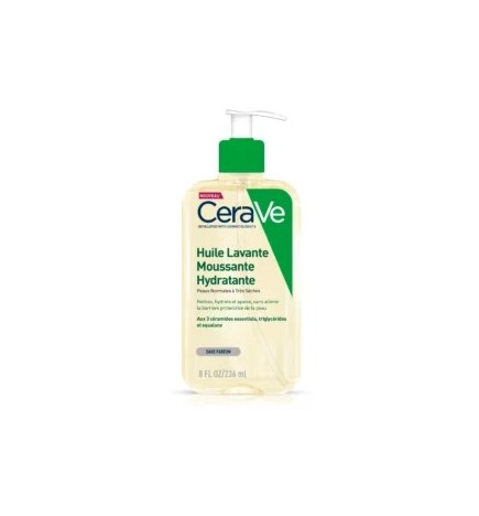 CeraVe Huile Lavante Moussante Hydratante Peau Très Sèche à Atopique | 236ml