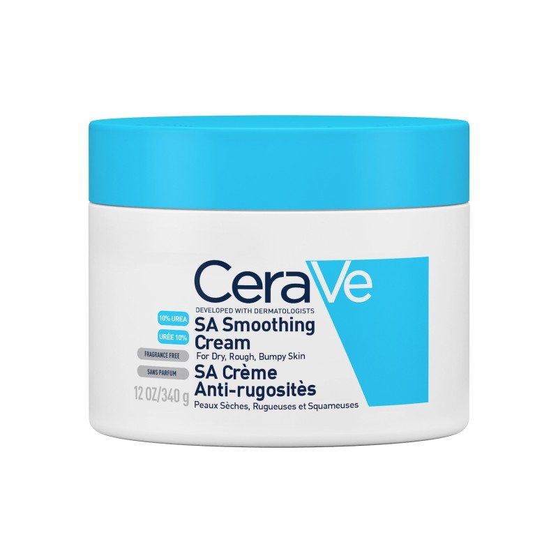 CeraVe SA Crème Anti-Rugosités Peau Sèche et Squameuse | 340g