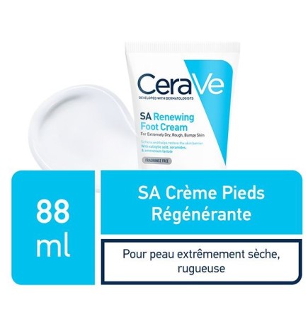 CeraVe SA Crème Régénérante Pieds Très Secs et Abîmés | 88ml