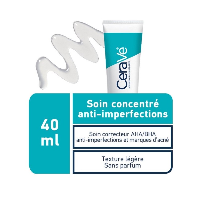 CeraVe Soin Concentré Anti-Imperfections |Peau Grasse à Tendance Acnéique | 40ml