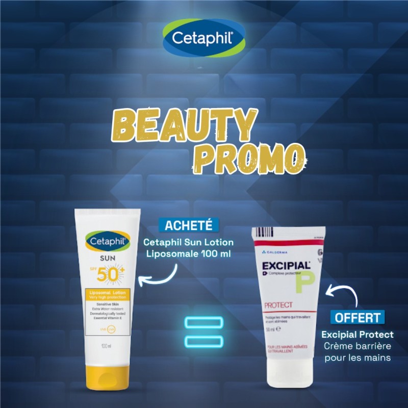 Cetaphil Sun Lotion spf50+ 100ml  égal  Excipial Protect offert