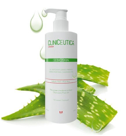 CLINICEUTICA SEBIOSKIN GEL NETTOYANT DERMO-PURIFIANT 250ML