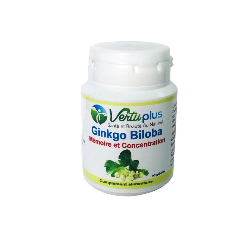 VERTU PLUS GINKGO BILOBA 90GELULES