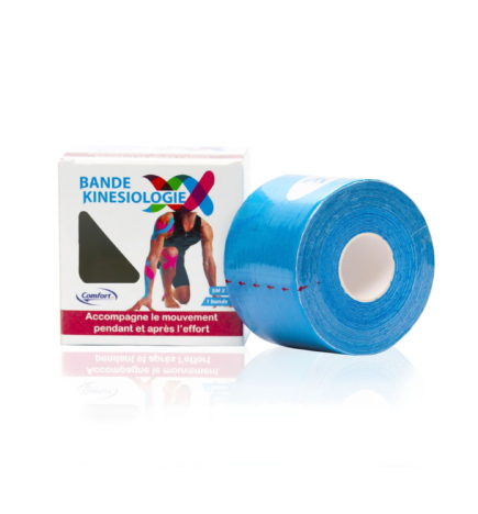 Comfort Bande Kinesiologie 5mx5cm Bleu