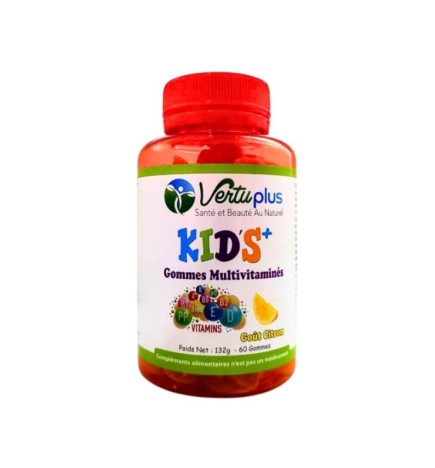 Vertu Plus Kids+ Multivitamines Gout Citron 60 Gommes