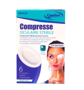 Comfort Compresse Oculaire Adulte 6 Pieces