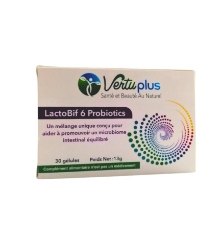 Vertu Plus Lactobif 6 Probiotics 30 Gelules