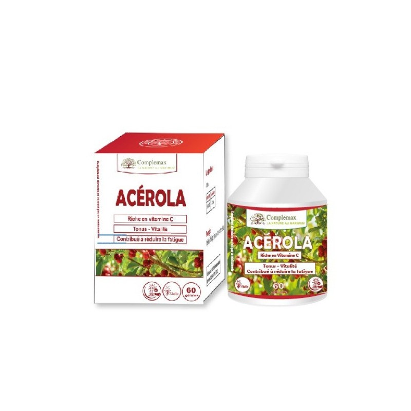 Complemax Acerola 500mg 60 gelules Complemax Acerola 500mg 60 gelules