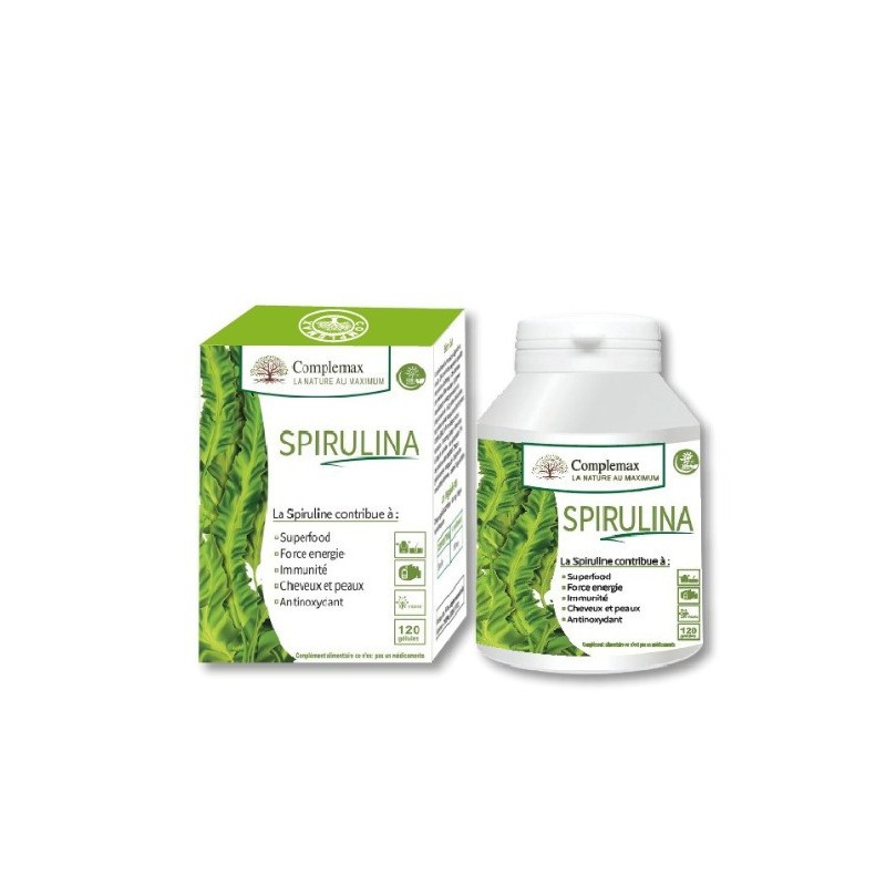 Complemax Spiruline + Vitamine C 400mg 100 gelules